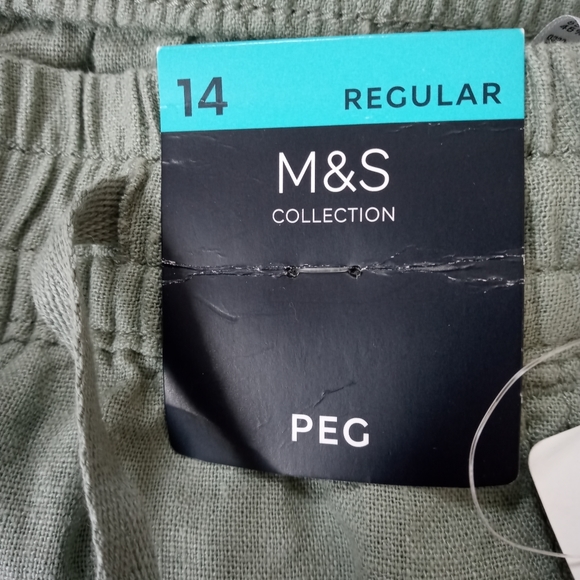 Marks & Spencer Olive Green Track Pants - Picture 7 of 16
